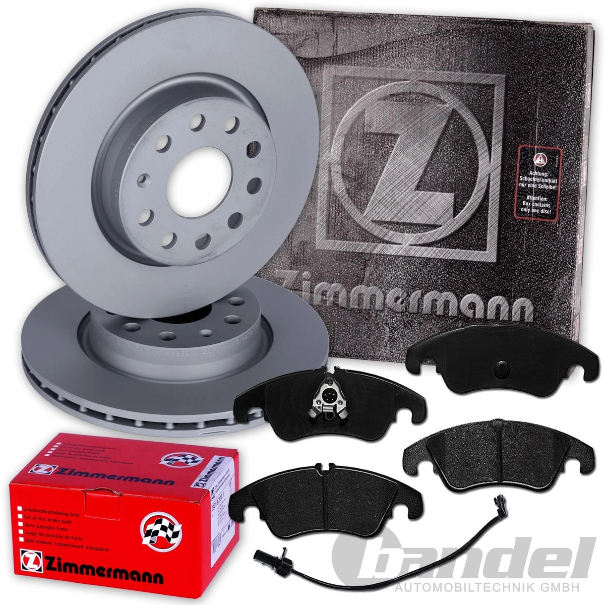 Гальмівні колодки та диски Zimmermann для Ford Transit Connect V408